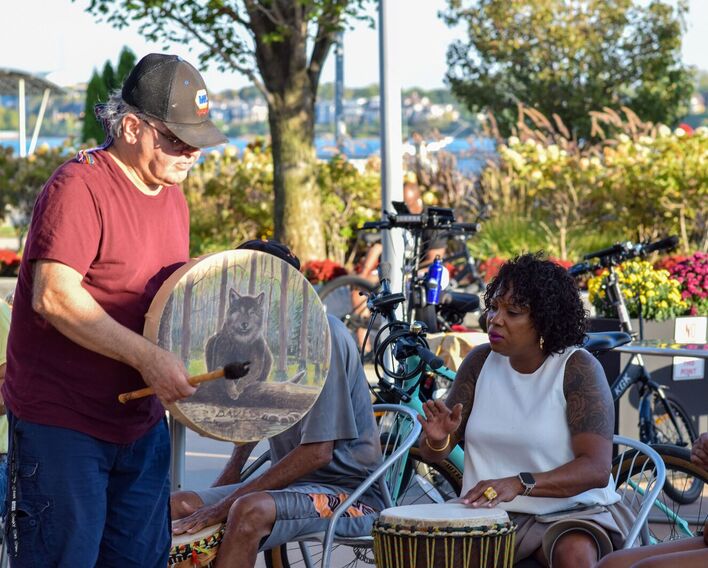 Drumming on the Riverfront